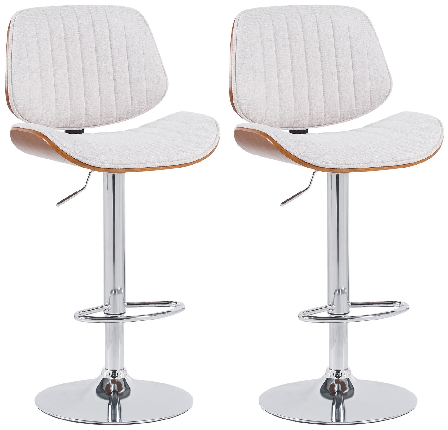 2er Set Barhocker Clawson Stoff - homemem39