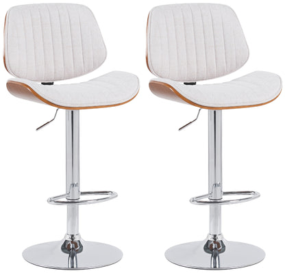 2er Set Barhocker Clawson Stoff - homemem39