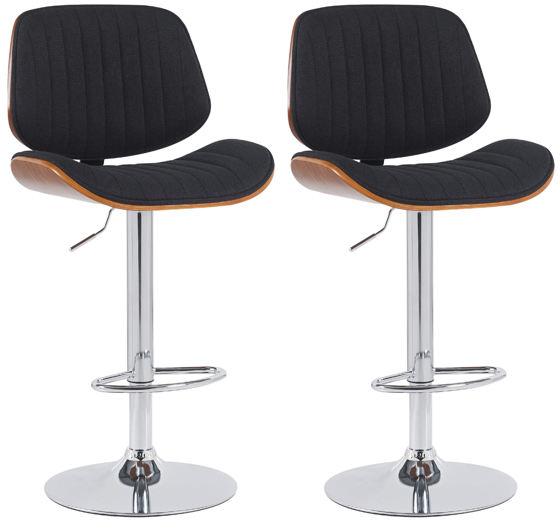 2er Set Barhocker Clawson Stoff - homemem39