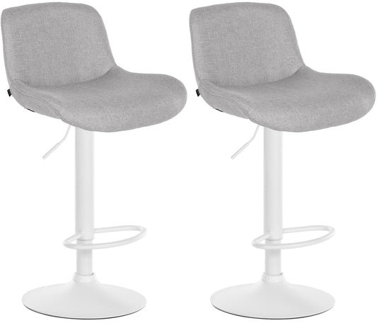 2er Set Barhocker Solon Weiß - homemem39