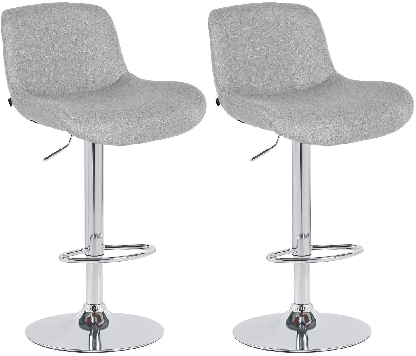 2er Set Barhocker Solon Chrom - homemem39