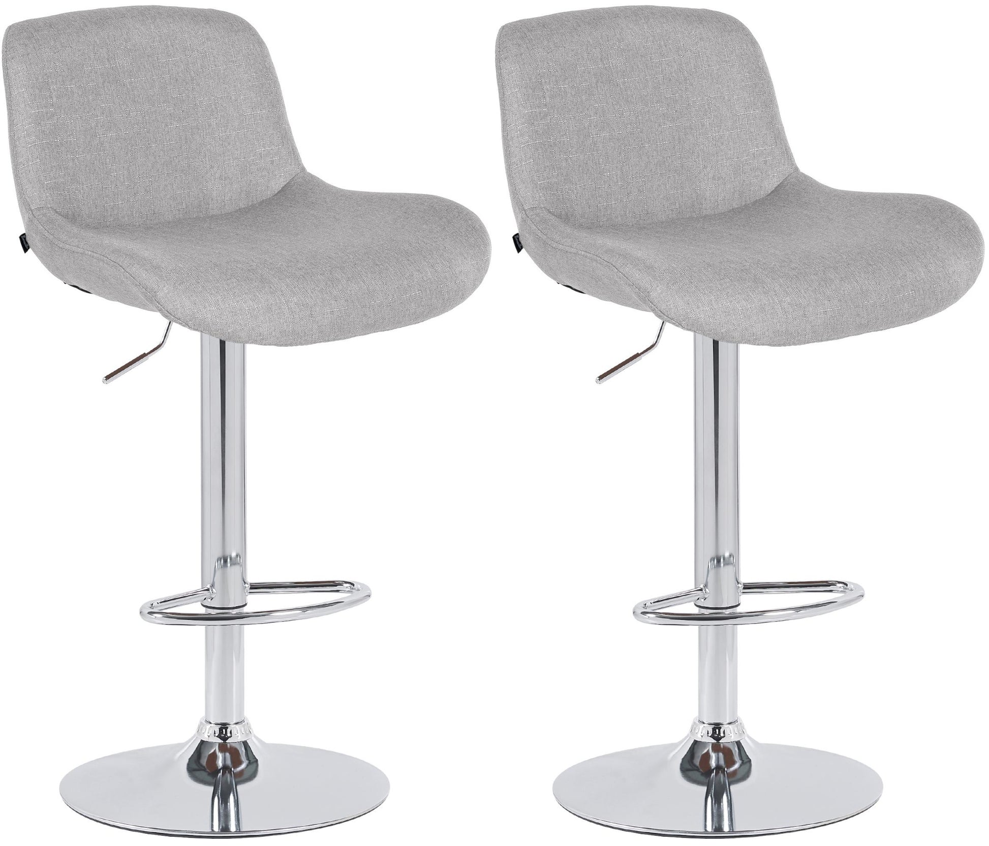 2er Set Barhocker Solon Chrom - homemem39