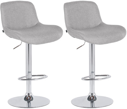 2er Set Barhocker Solon Chrom - homemem39