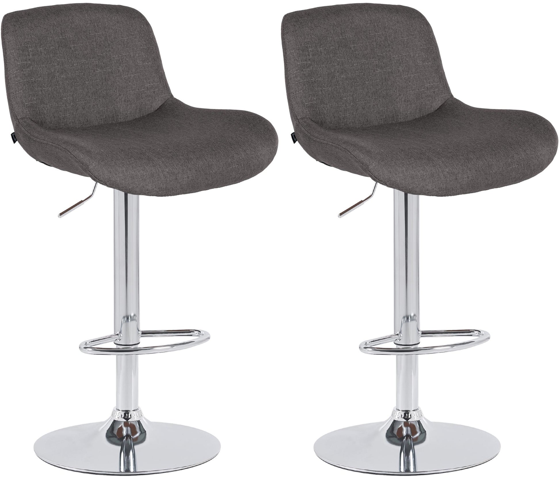 2er Set Barhocker Solon Chrom - homemem39