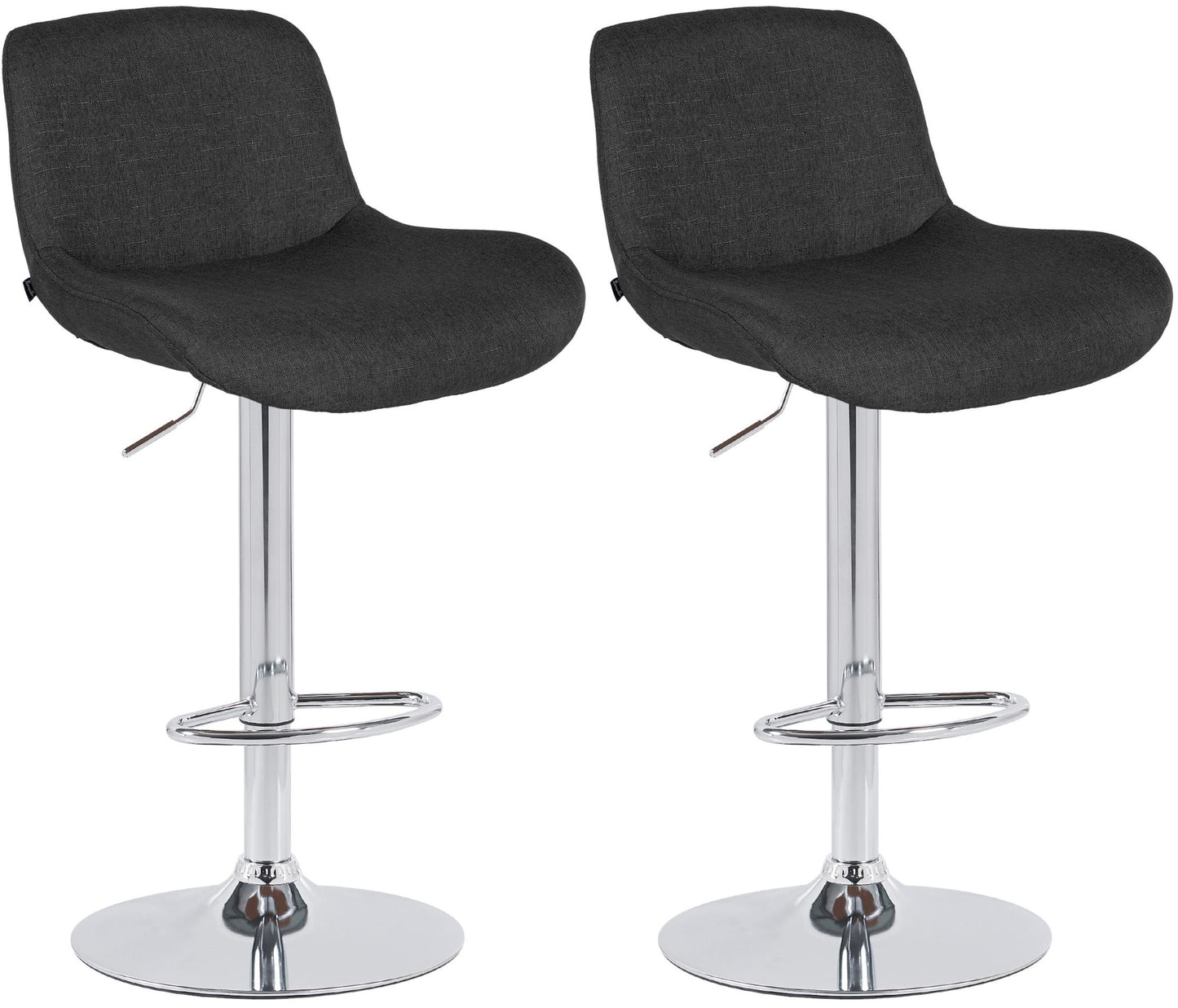 2er Set Barhocker Solon Chrom - homemem39