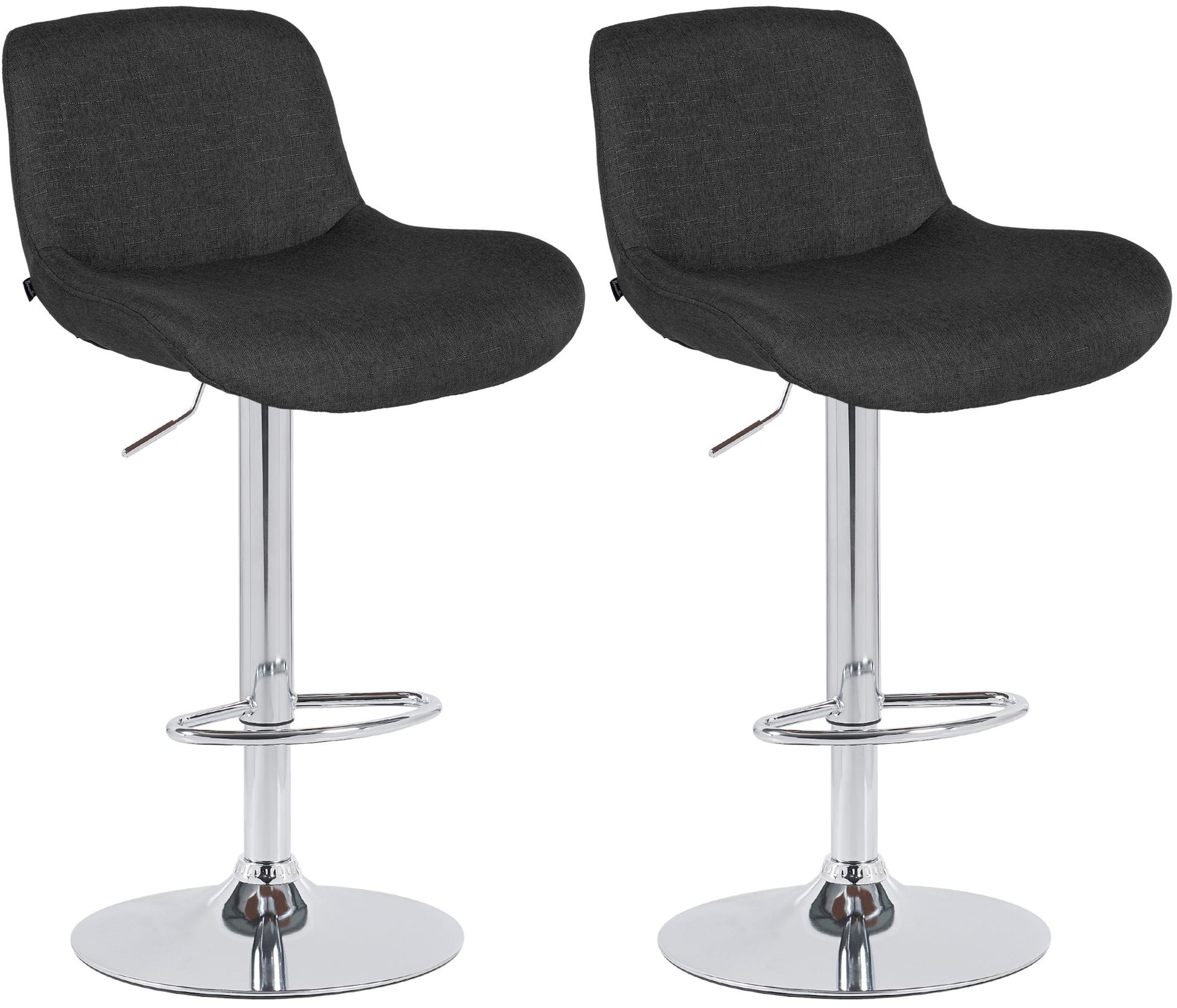 2er Set Barhocker Solon Chrom - homemem39