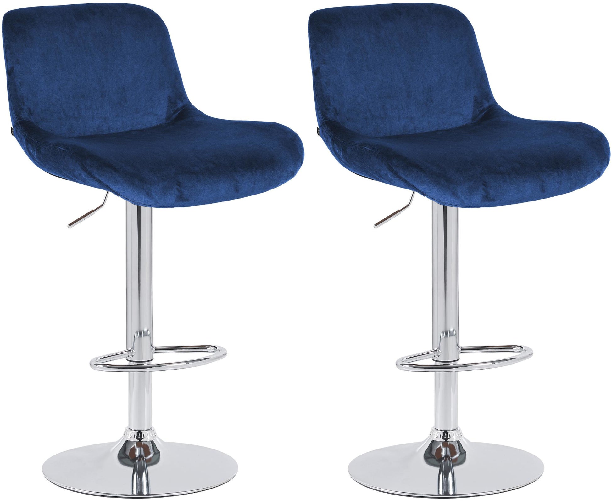2er Set Barhocker Solon Chrom - homemem39