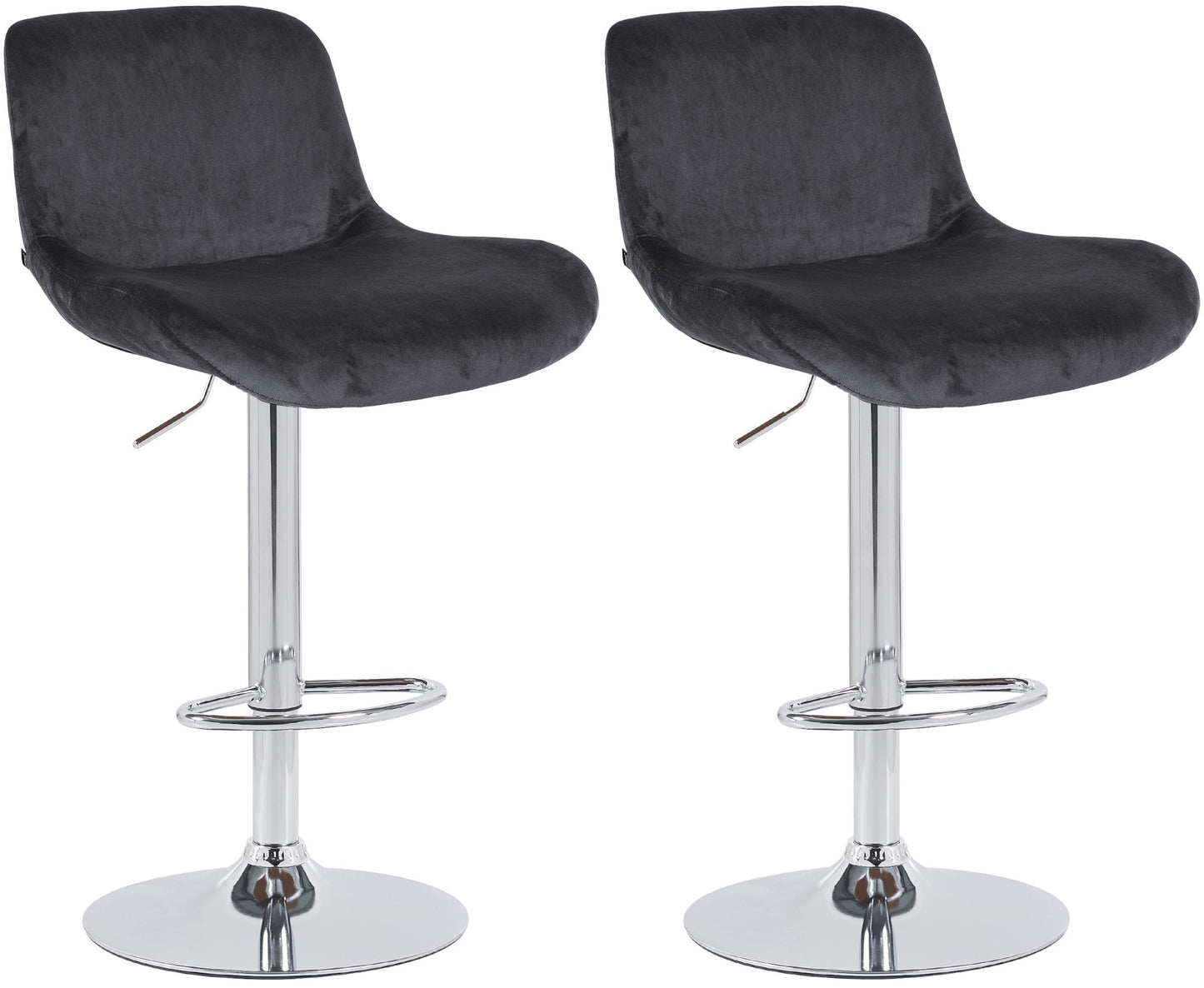 2er Set Barhocker Solon Chrom - homemem39