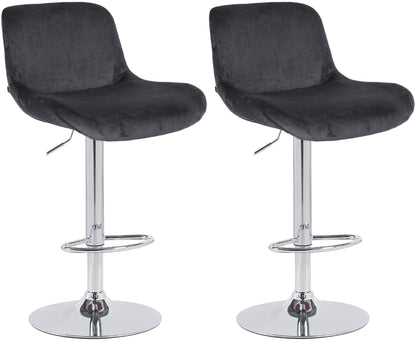 2er Set Barhocker Solon Chrom - homemem39