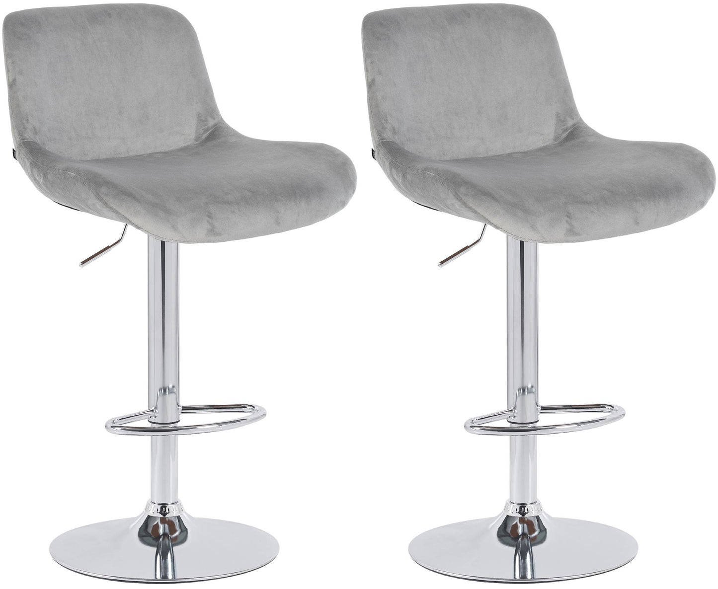 2er Set Barhocker Solon Chrom - homemem39