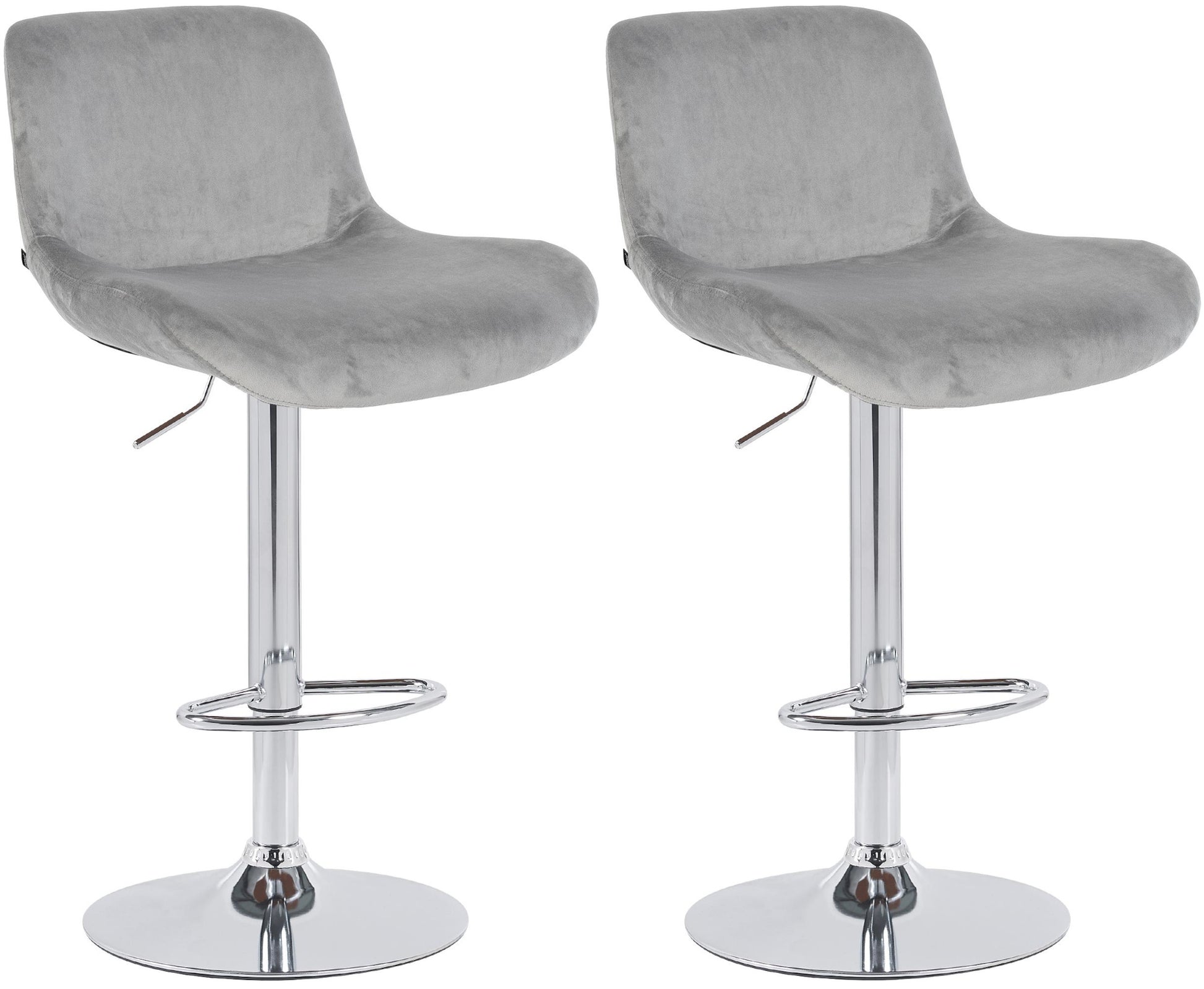 2er Set Barhocker Solon Chrom - homemem39