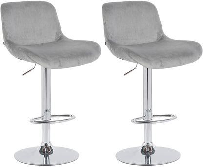 2er Set Barhocker Solon Chrom - homemem39