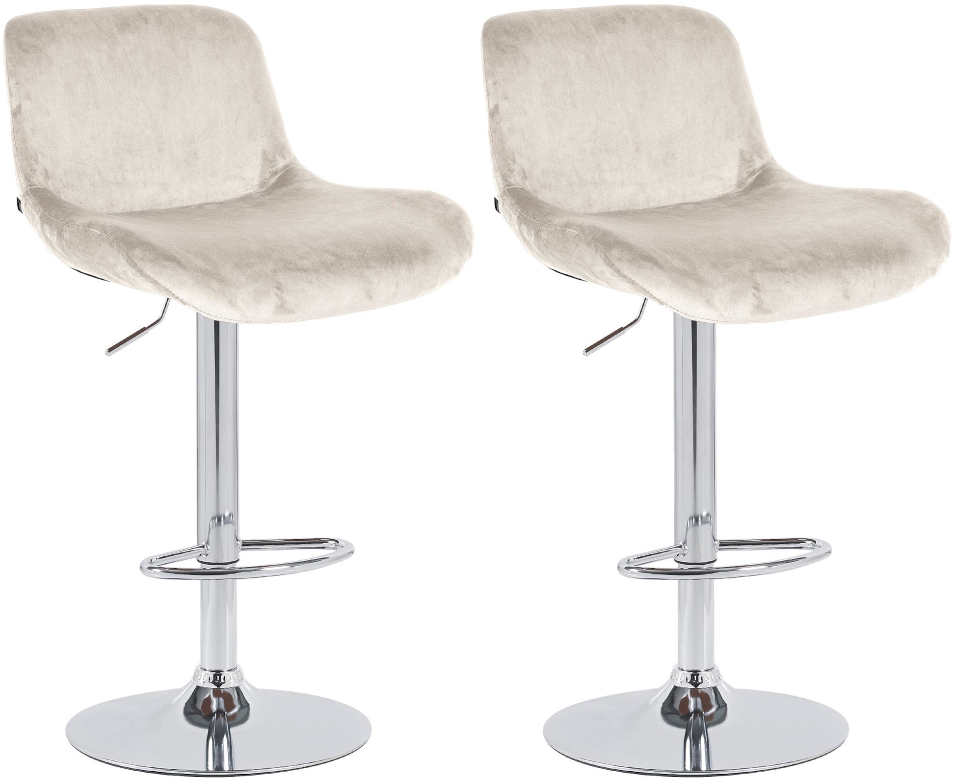 2er Set Barhocker Solon Chrom - homemem39