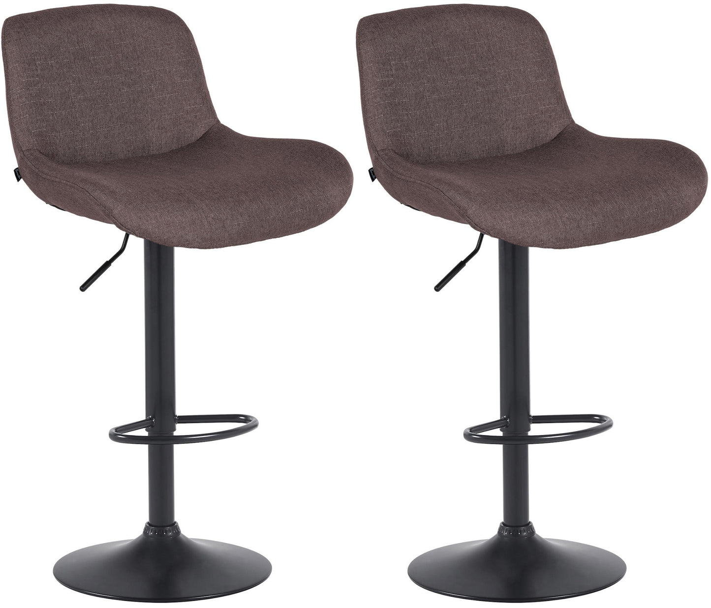 2er Set Barhocker Solon Schwarz - homemem39