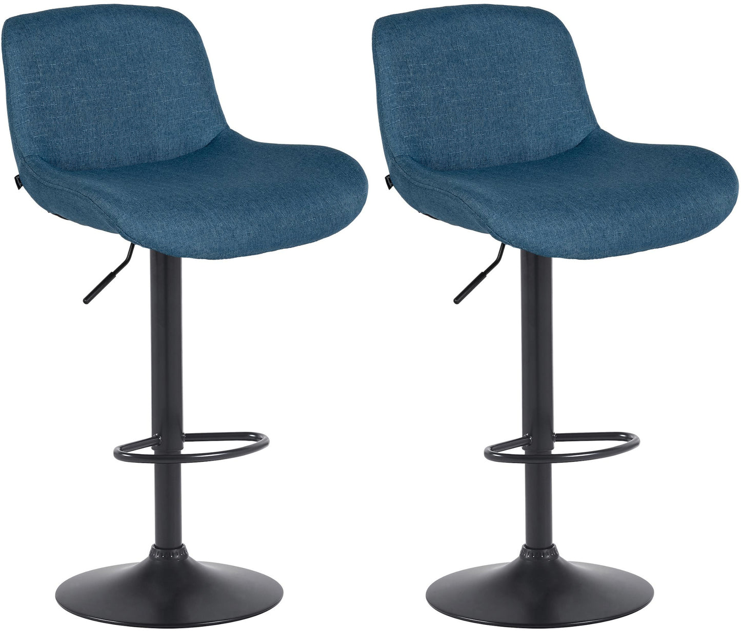 2er Set Barhocker Solon Schwarz - homemem39