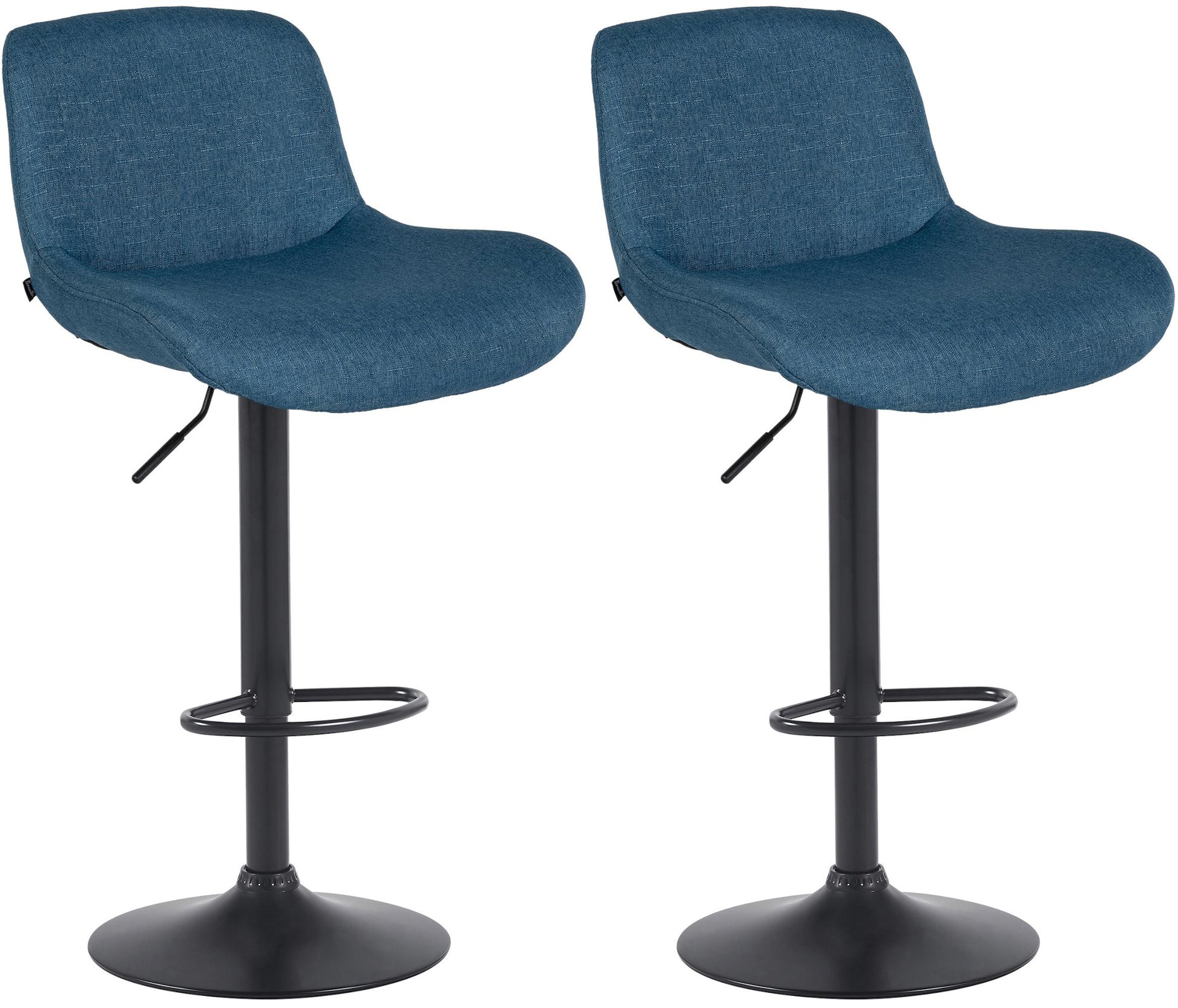 2er Set Barhocker Solon Schwarz - homemem39