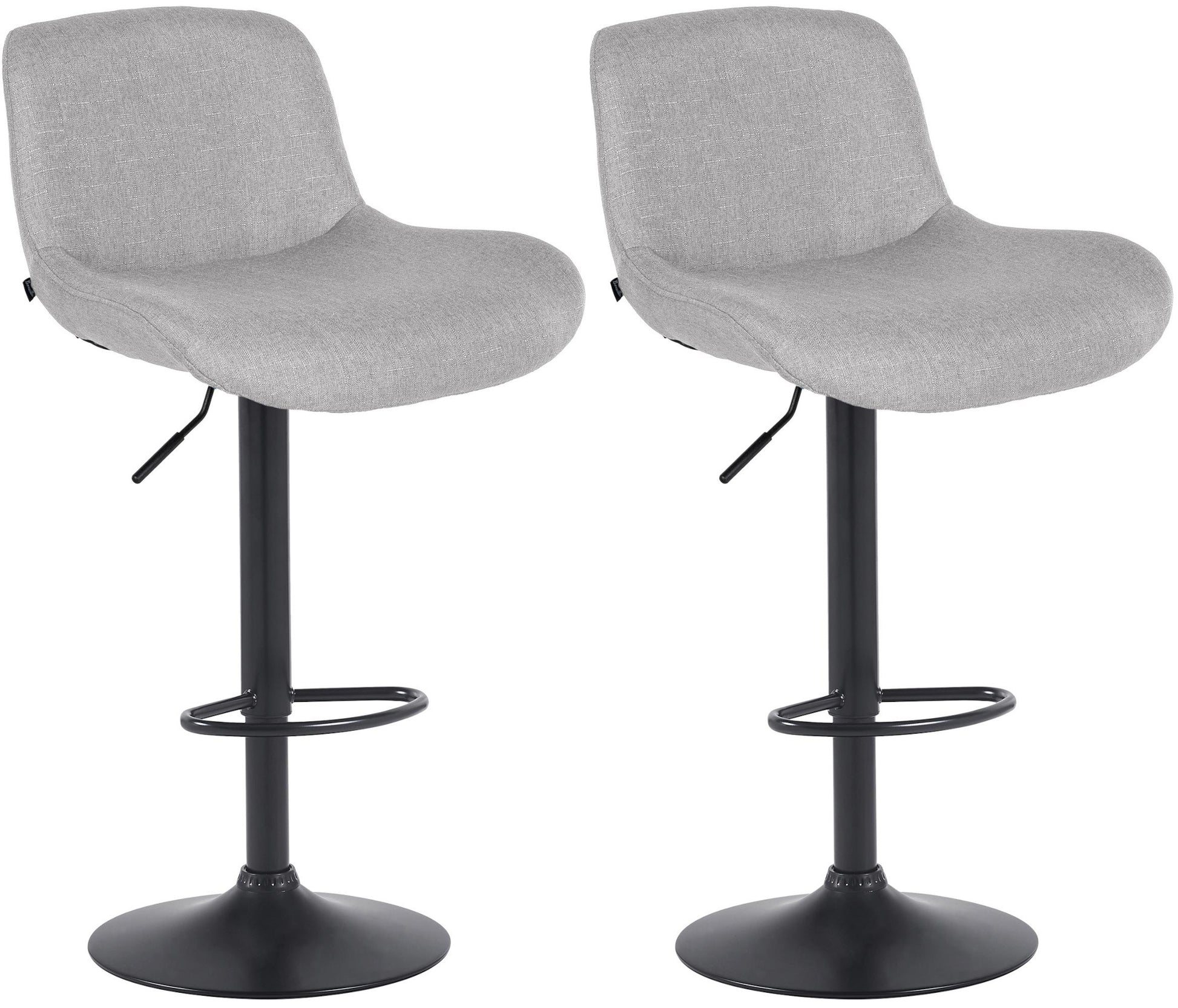 2er Set Barhocker Solon Schwarz - homemem39