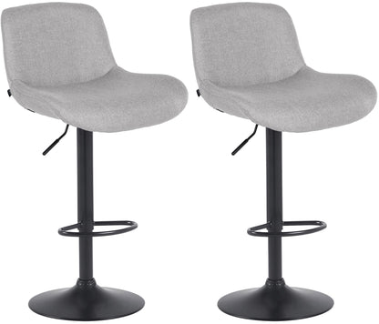 2er Set Barhocker Solon Schwarz - homemem39