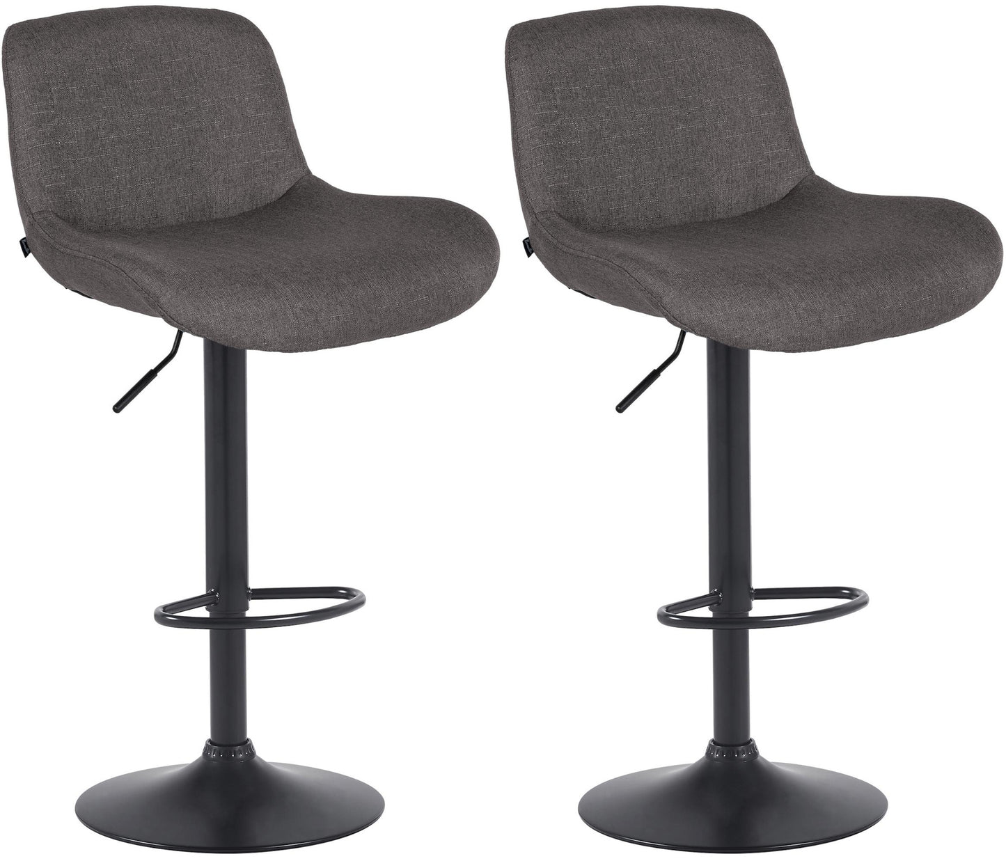 2er Set Barhocker Solon Schwarz - homemem39