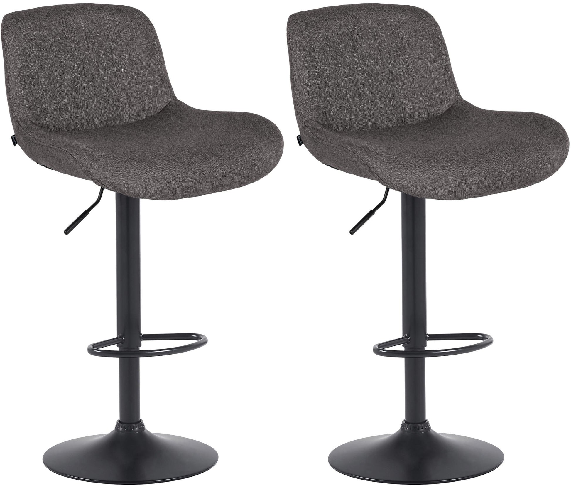 2er Set Barhocker Solon Schwarz - homemem39