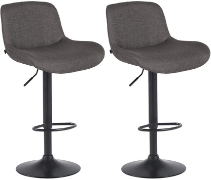 2er Set Barhocker Solon Schwarz - homemem39