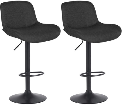 2er Set Barhocker Solon Schwarz - homemem39