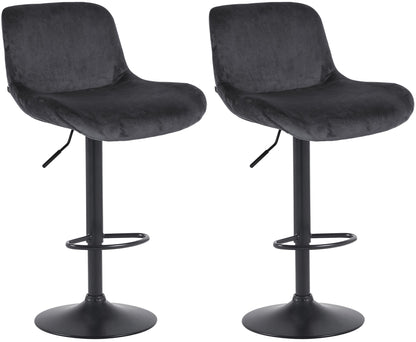 2er Set Barhocker Solon Schwarz - homemem39