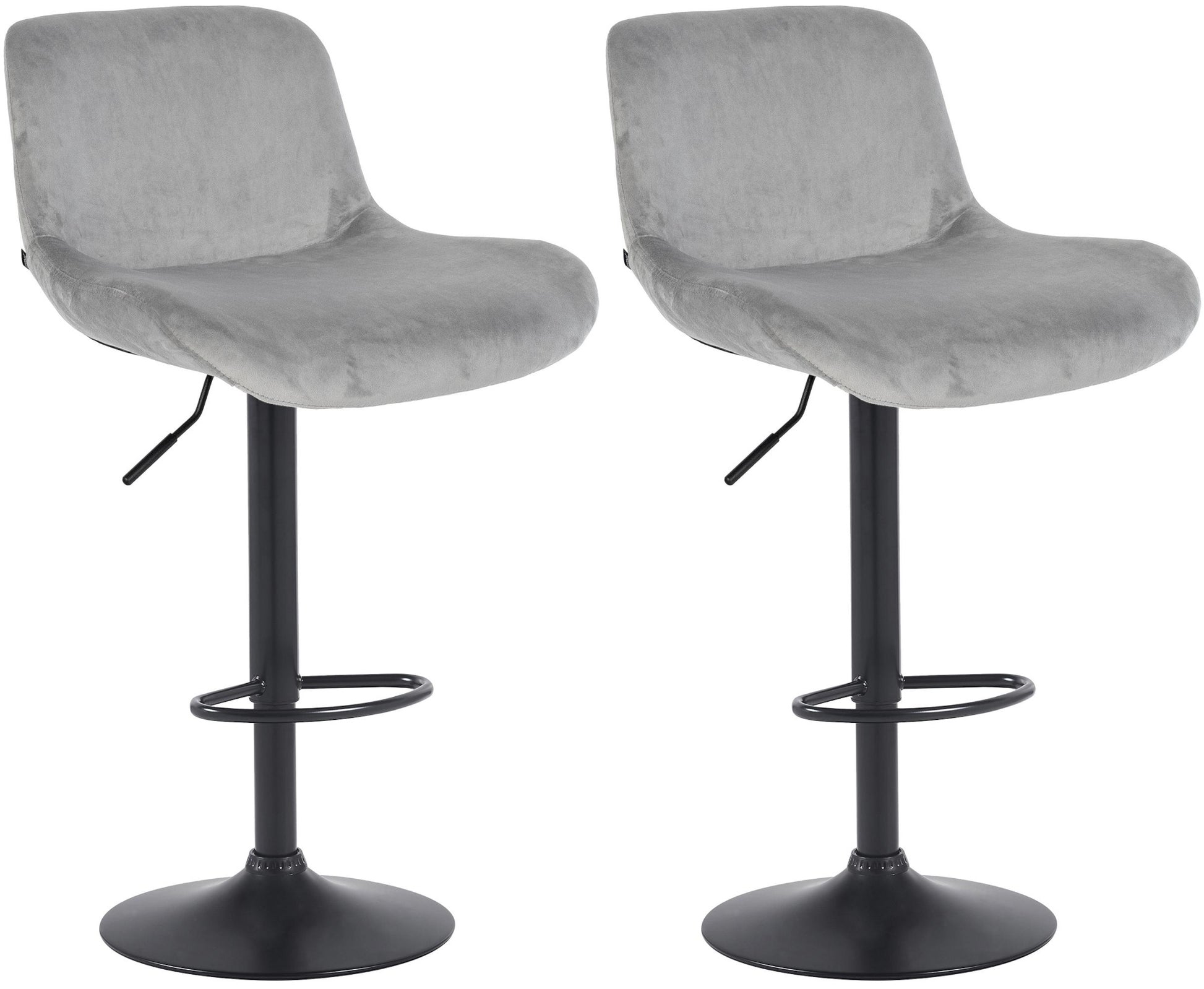 2er Set Barhocker Solon Schwarz - homemem39