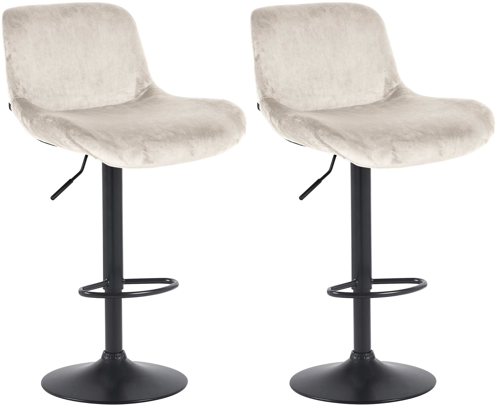 2er Set Barhocker Solon Schwarz - homemem39