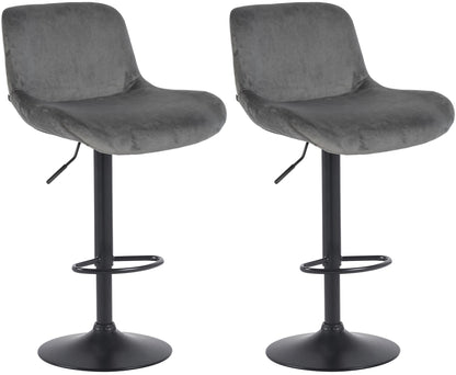 2er Set Barhocker Solon Schwarz - homemem39