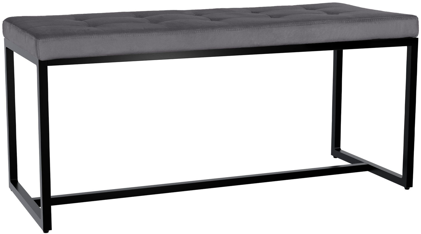 Sitzbank Barci mit schwarzem Gestell - homemem39