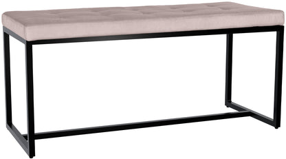 Sitzbank Barci mit schwarzem Gestell - homemem39