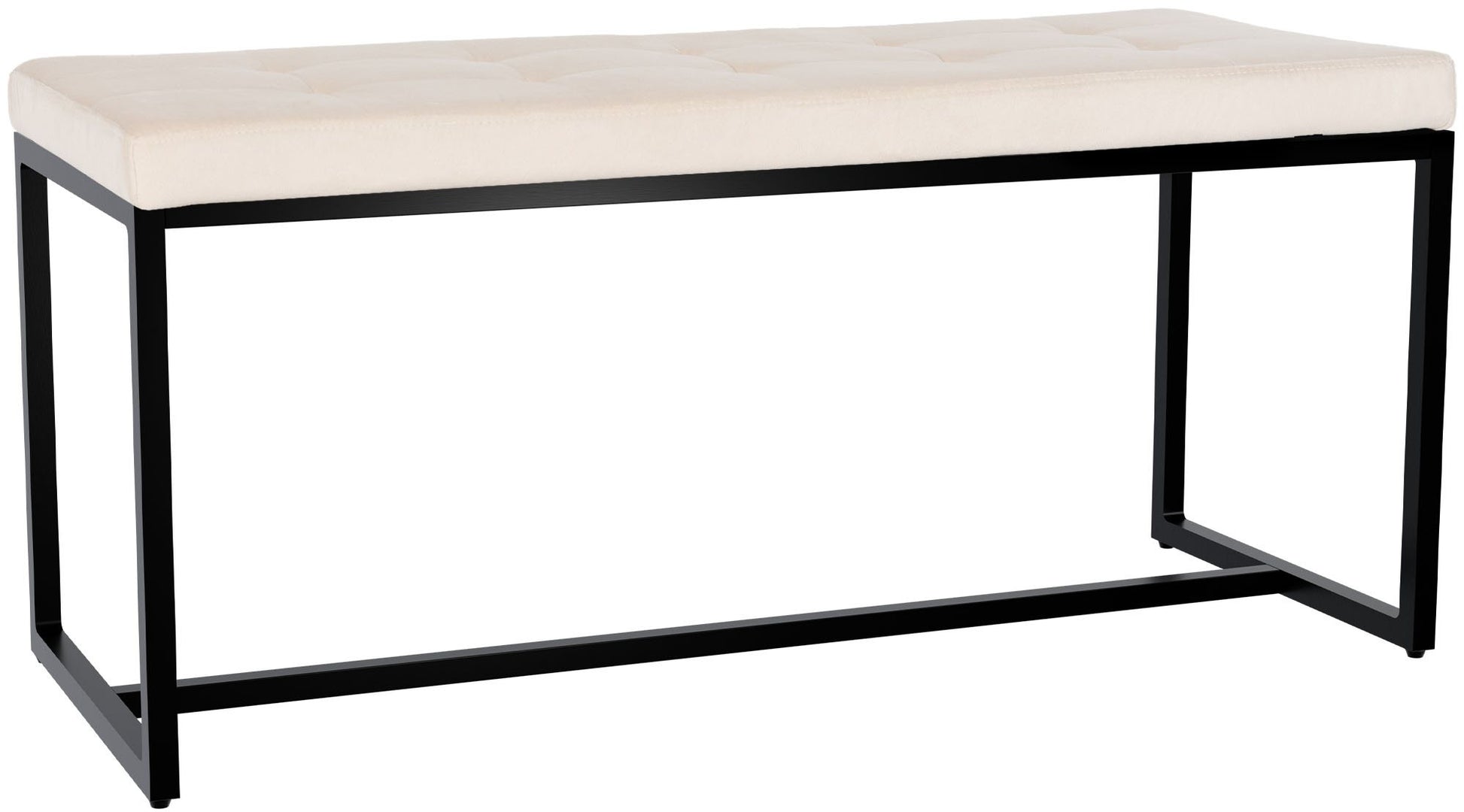 Sitzbank Barci mit schwarzem Gestell - homemem39