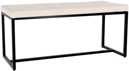 Sitzbank Barci mit schwarzem Gestell - homemem39