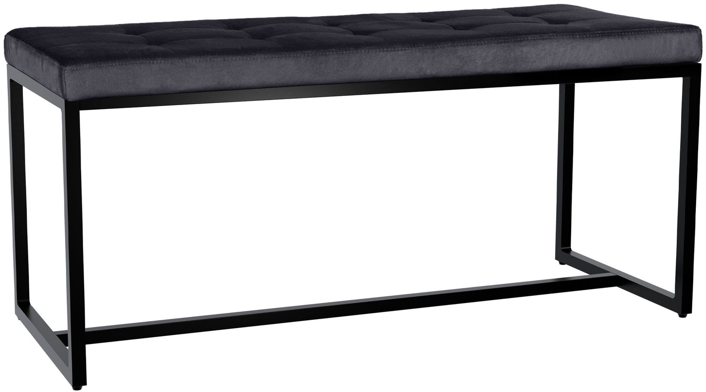 Sitzbank Barci mit schwarzem Gestell - homemem39