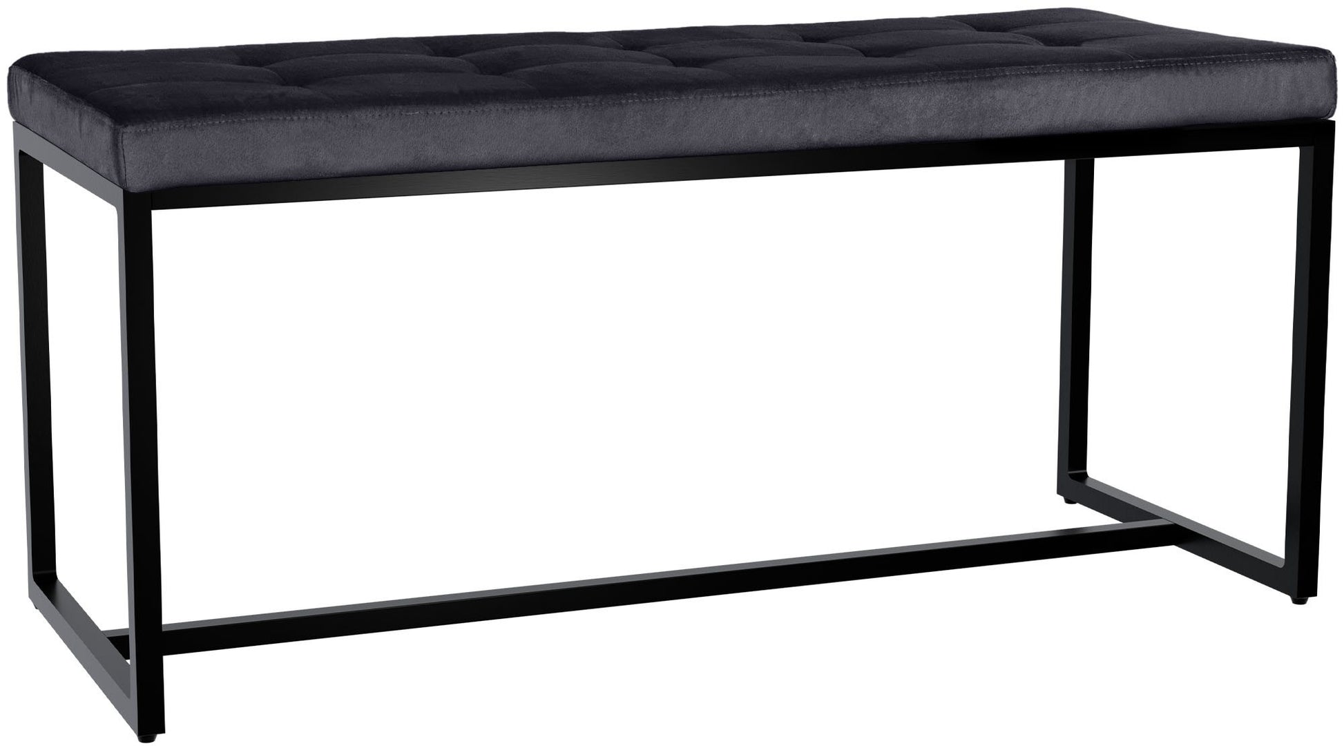 Sitzbank Barci mit schwarzem Gestell - homemem39