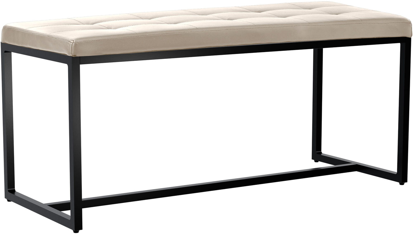 Sitzbank Barci mit schwarzem Gestell - homemem39