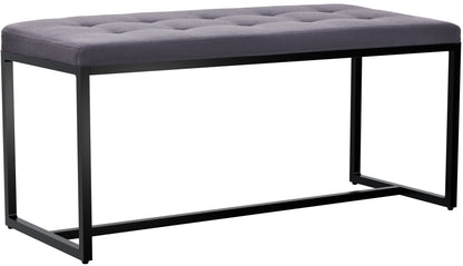 Sitzbank Barci mit schwarzem Gestell - homemem39