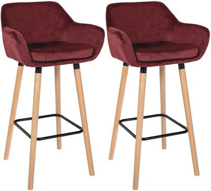 2er Set Barhocker Grant Samt - homemem39