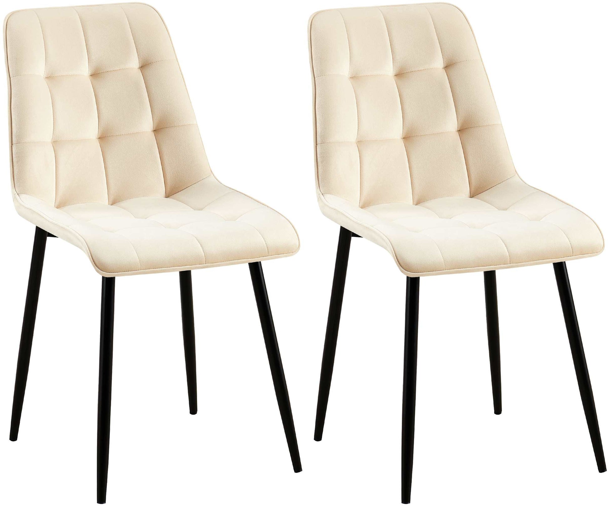 2er Set Esszimmerstuhl Gifford Samtbezug - homemem39