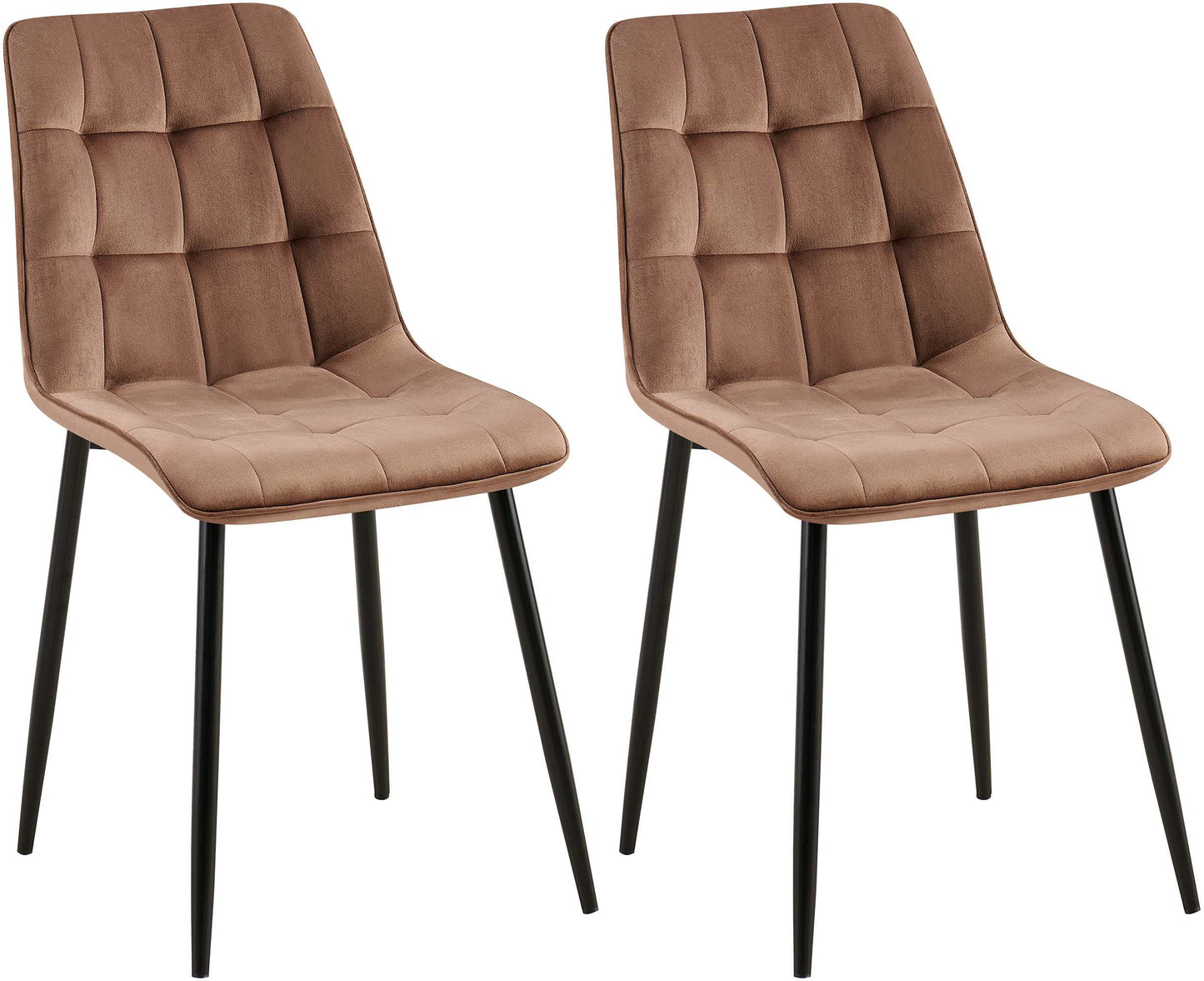 2er Set Esszimmerstuhl Gifford Samtbezug - homemem39