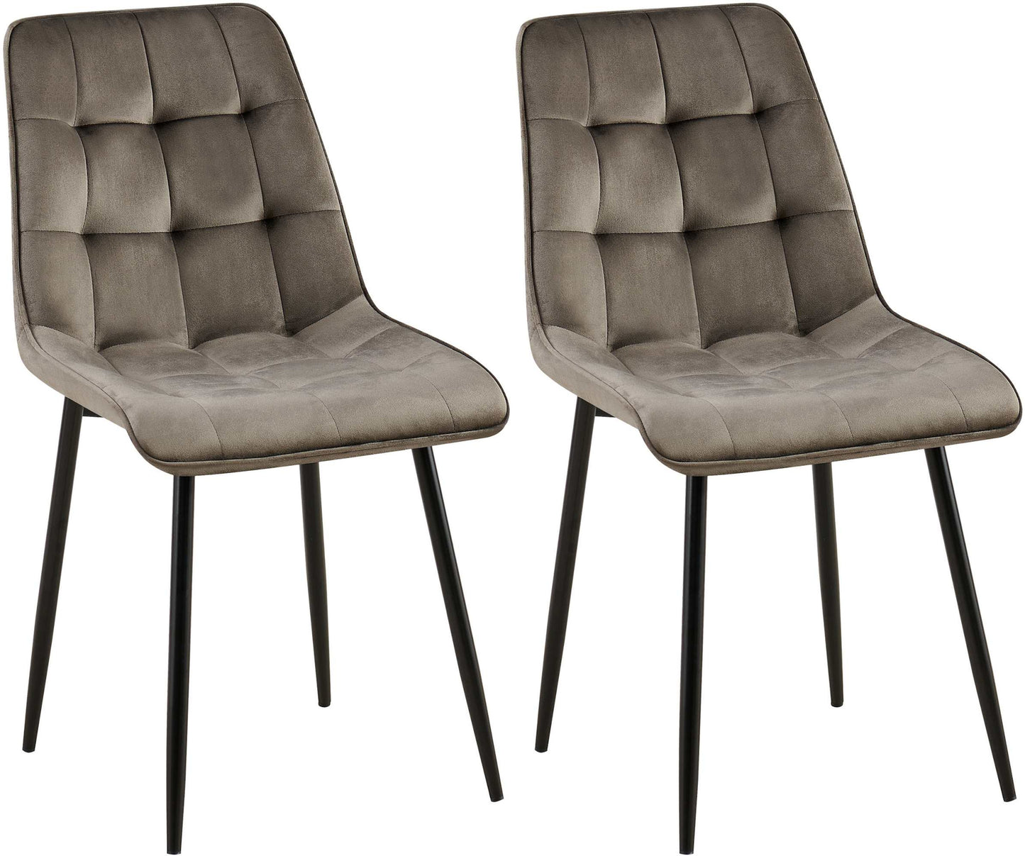 2er Set Esszimmerstuhl Gifford Samtbezug - homemem39
