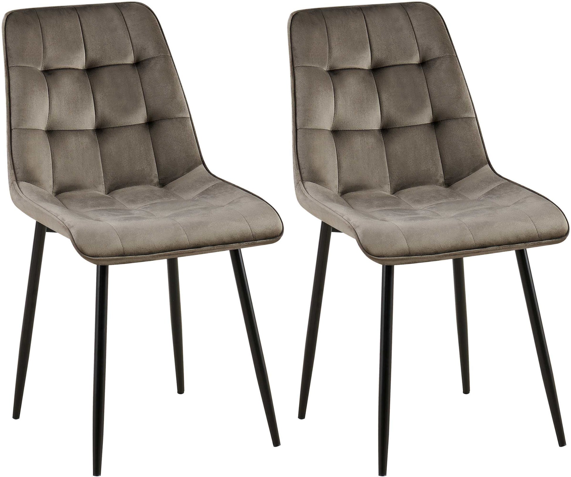 2er Set Esszimmerstuhl Gifford Samtbezug - homemem39