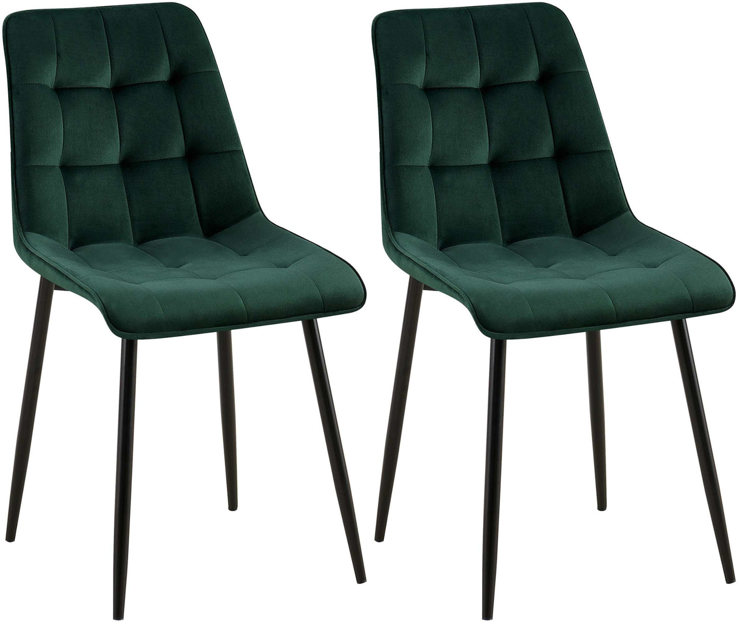 2er Set Esszimmerstuhl Gifford Samtbezug - homemem39