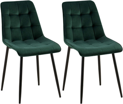 2er Set Esszimmerstuhl Gifford Samtbezug - homemem39