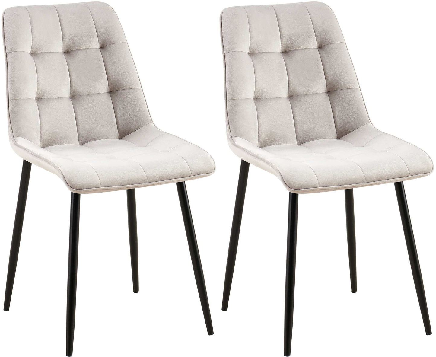 2er Set Esszimmerstuhl Gifford Samtbezug - homemem39