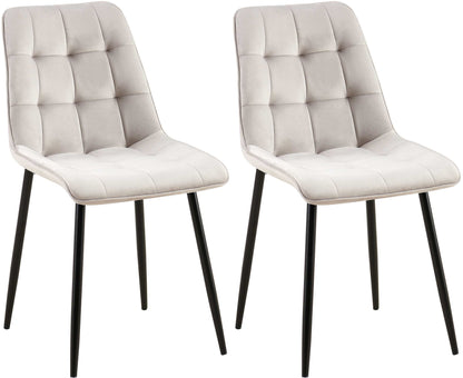 2er Set Esszimmerstuhl Gifford Samtbezug - homemem39