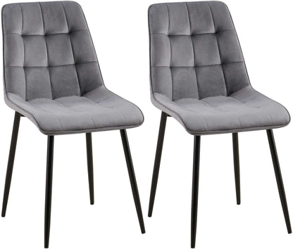 2er Set Esszimmerstuhl Gifford Samtbezug - homemem39