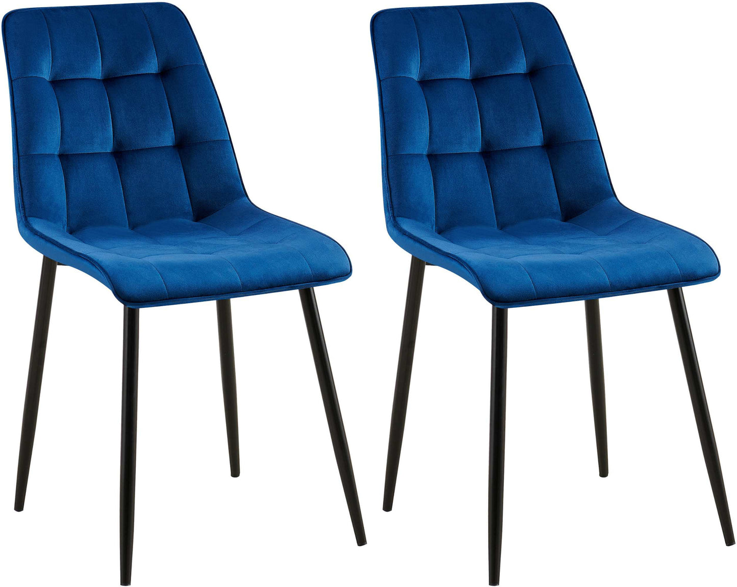 2er Set Esszimmerstuhl Gifford Samtbezug - homemem39