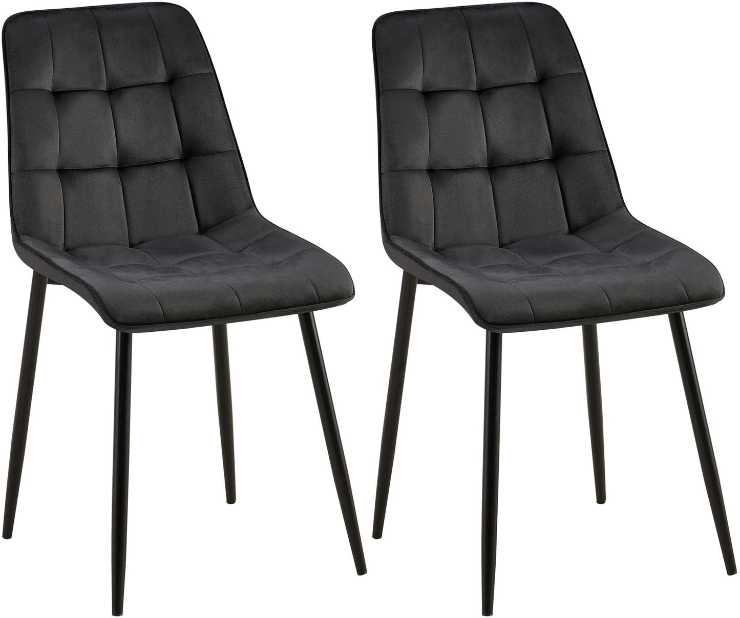 2er Set Esszimmerstuhl Gifford Samtbezug - homemem39